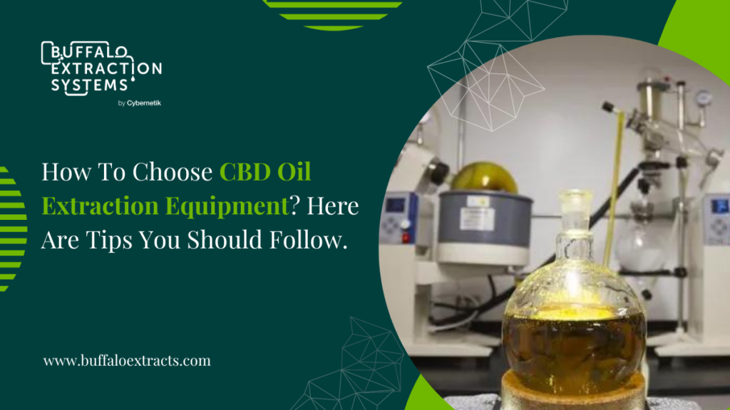 How To Choose CBD Oil Extraction Equipment Here Are Tips You Should Follow.